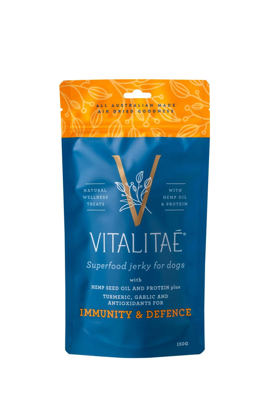 Shop Vitalitae Hemp + Superfood Immune & Defence Biscuits 350g - The Doggie Shop - 