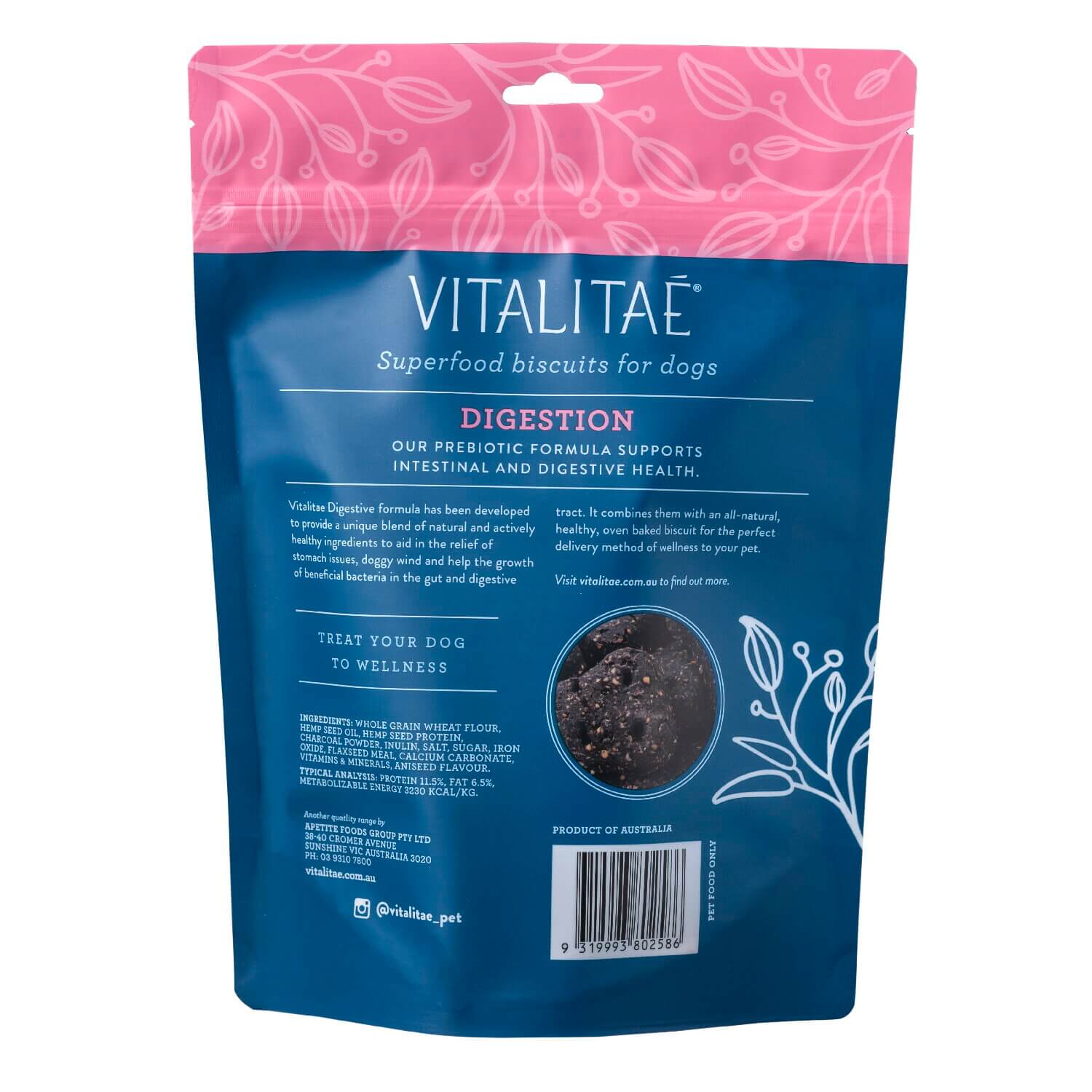 Shop Vitalitae Superfood Treats for Dogs – Digestion - The Doggie Shop - 