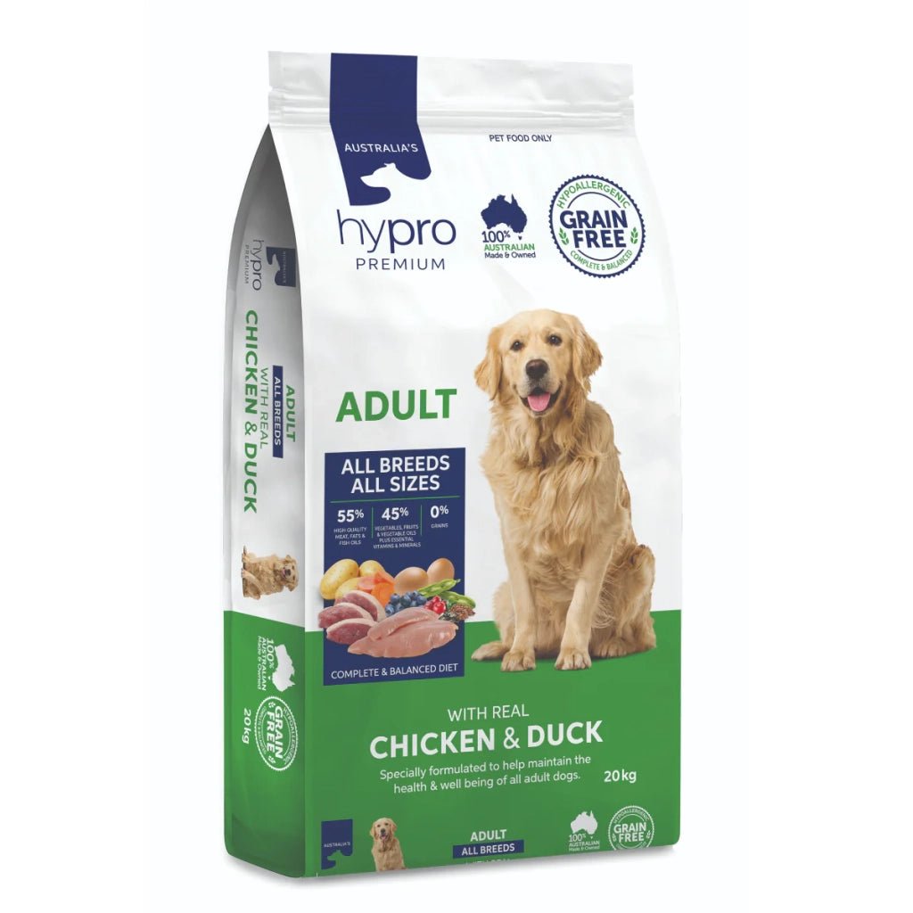 Shop Hypro Premium Adult Dog GRAIN FREE – Chicken & Duck - The Doggie Shop - 